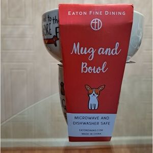 Set Eaton Fine Dining Mug And Bowl Microwave And Dishwasher Safe.